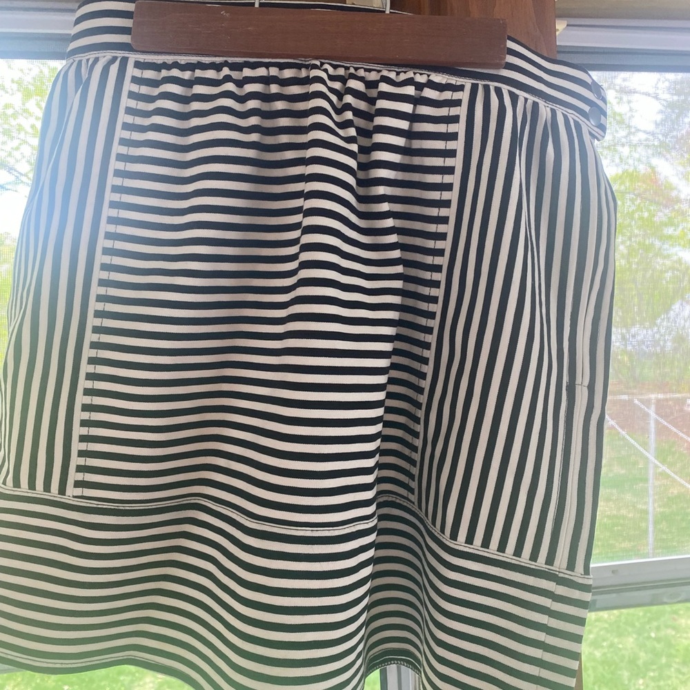Madewell Black and White Bubble Mini Skirt